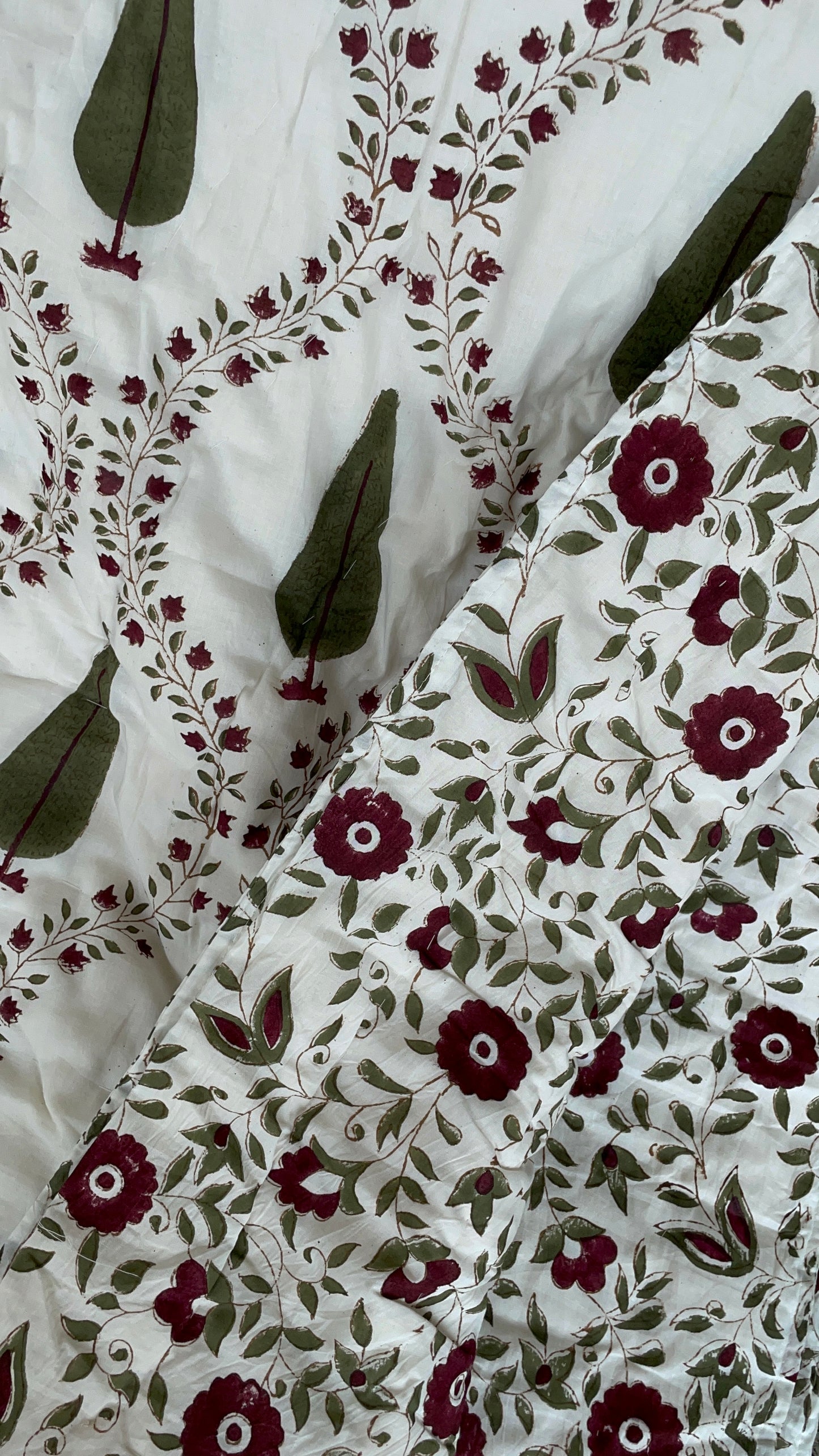 Hand Block Printed Single Quilt