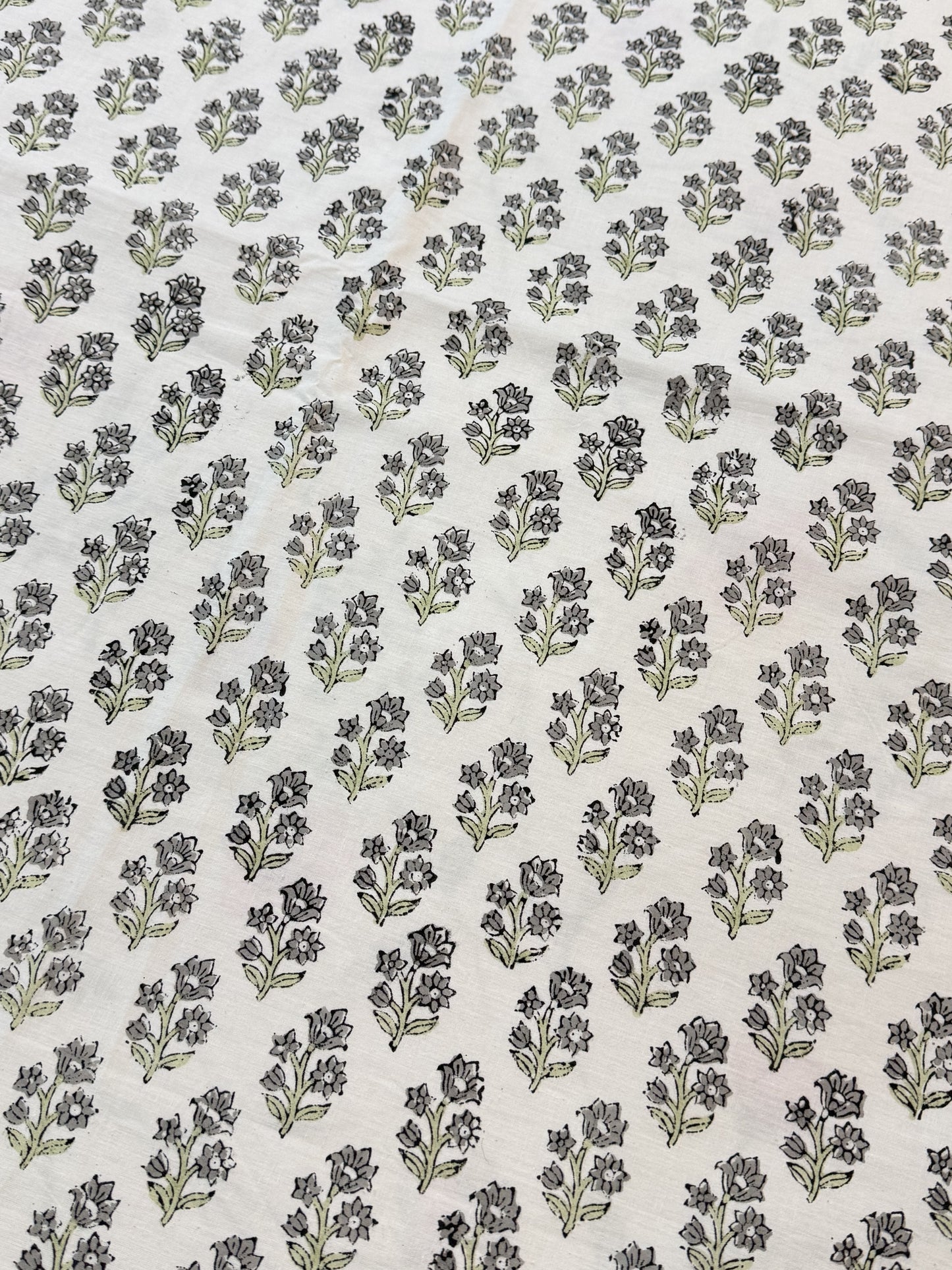 Hand Block Printed King Size Bed sheet: Lavender Blooms