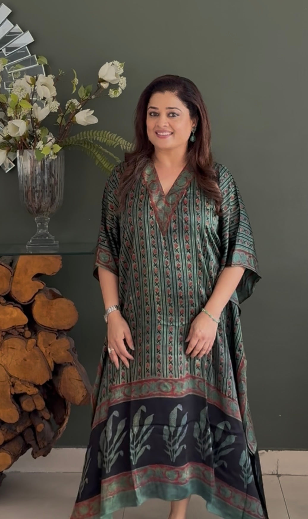 Ajrakh Vanaspati Modal Kaftan