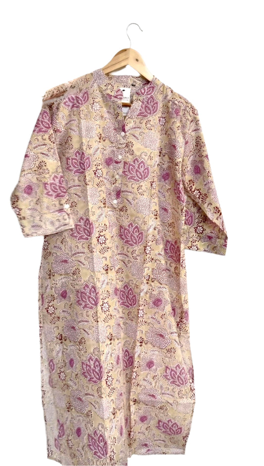 Block Print Straight Kurta -7