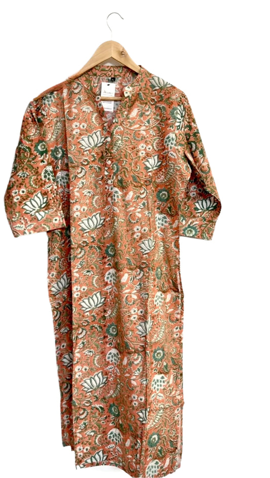 Block Print Straight Kurta -2